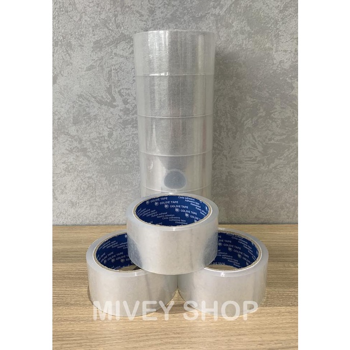 

1 Dus Lakban Bening Transparan 2" 45mm x 60Yard Goldie OPP Tape