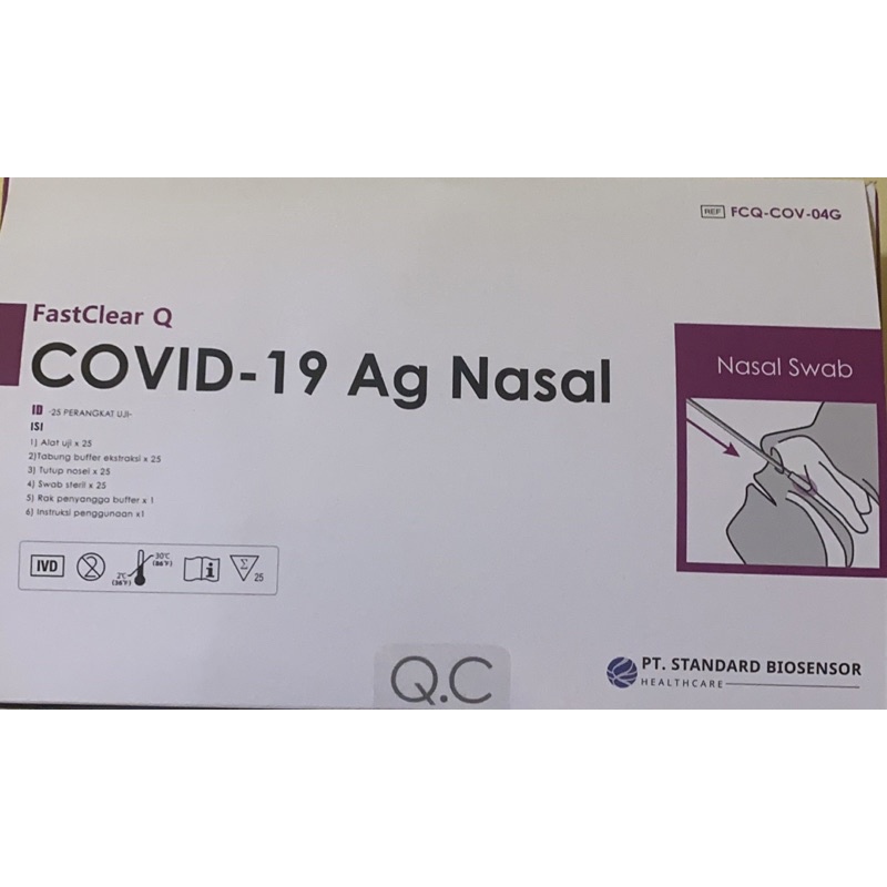 SD biosensor fastclear Q nasal AKD isi 25pcs