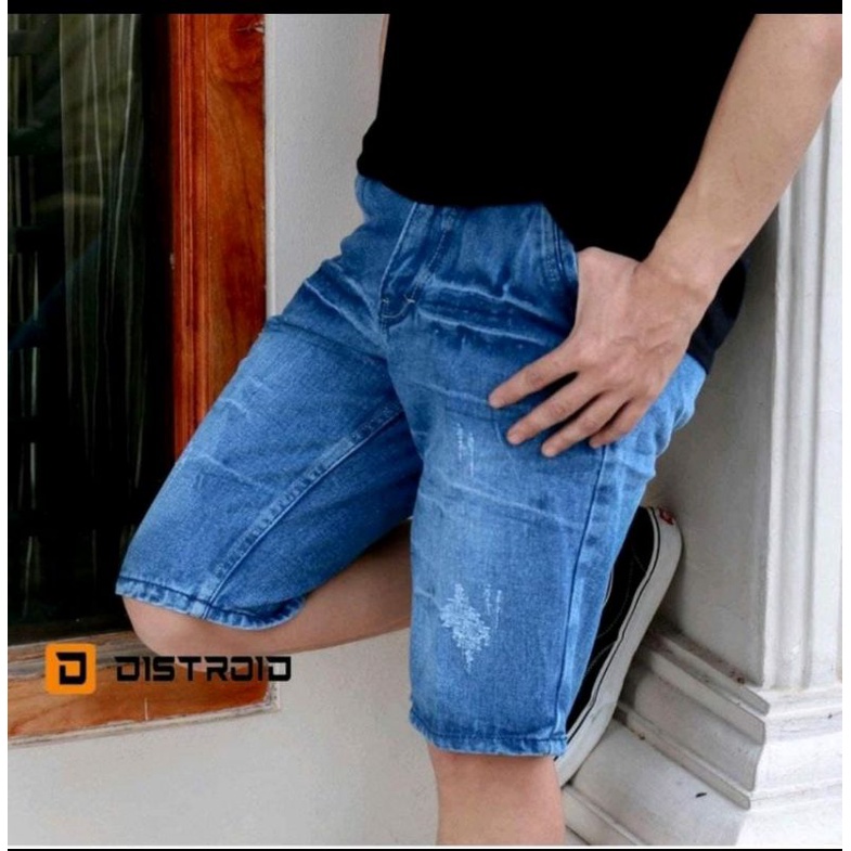 BIG SIZE CELANA PENDEK JEANS REEPEAD 33-38