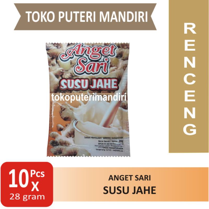 

Anget Sari SUSU JAHE Renceng isi 10 Pcs