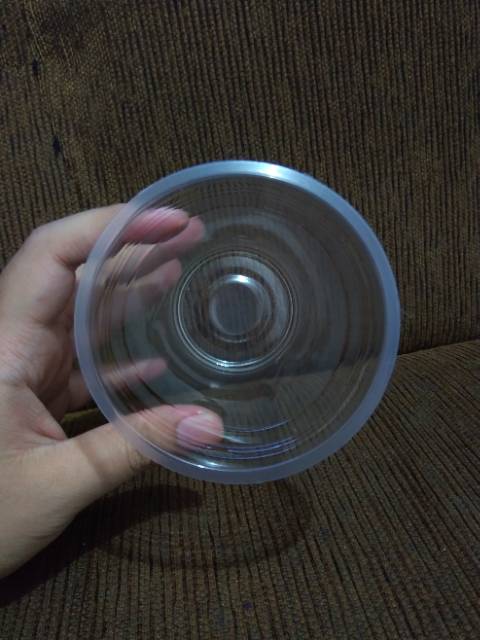 Gelas plastik 12, 14, 16 ons hokcup + tutup