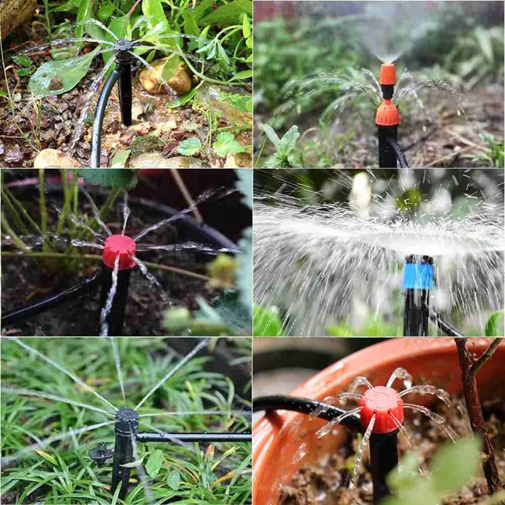 Solighter 50PCS Misting Nozzle Rumah Taman Memasukkan Tanah Penyiraman Otomatis Irigasi Taman
