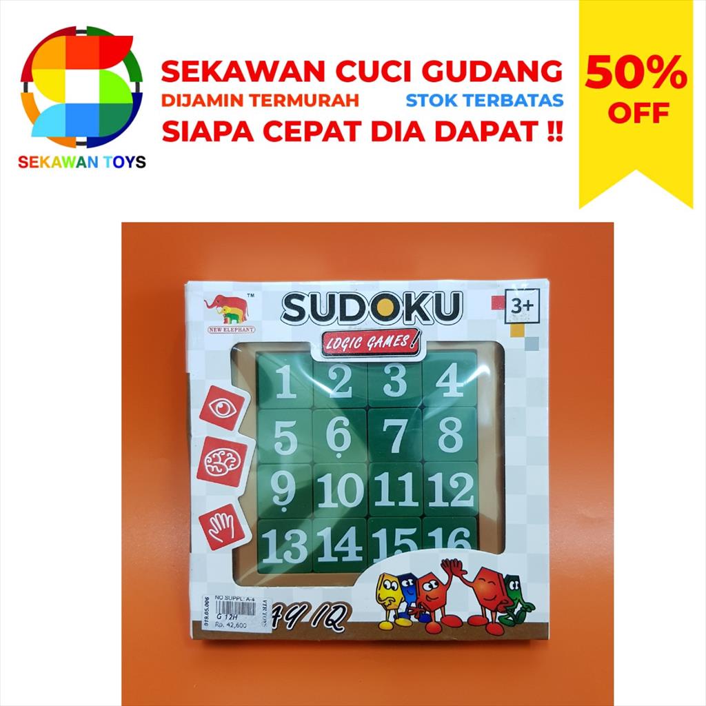 Mainan Sudoku/ Sudoku Logic Game SEKAWAN SALE 12