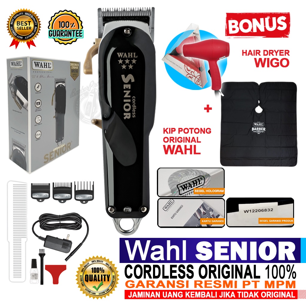 Clipper Wahl Senior cordless Original Wahl 5star Senior 5 star - Garansi MPM