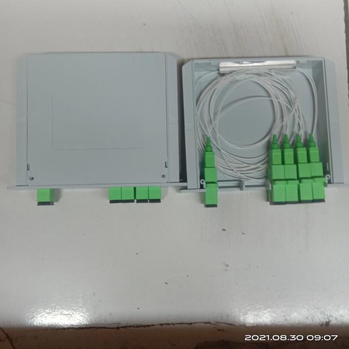 Passive Splitter PLC BOX 1:4 SC APC/Box Spliter 1:4 SC APC Fiber Optic