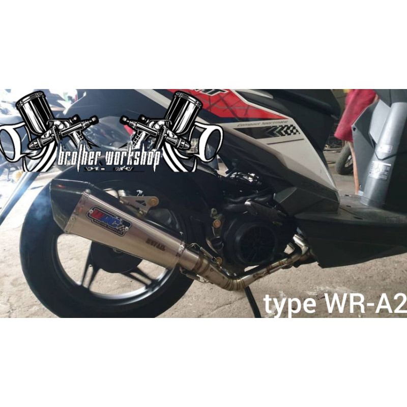 Knalpot WRC type wr-A2 beat scoopy vario110 led genio