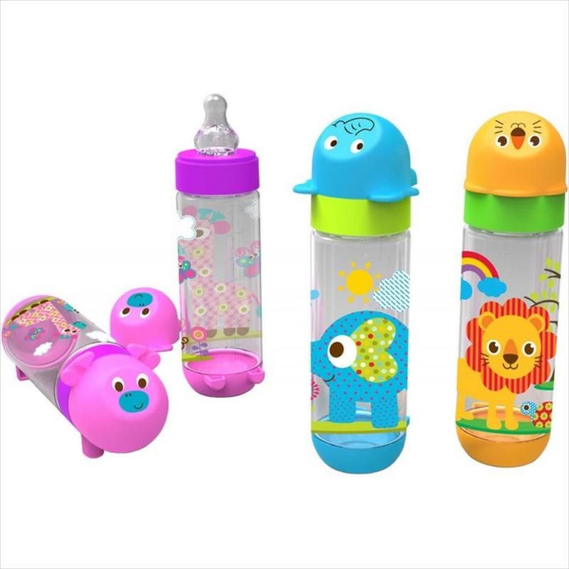 BabySafe Feeding Bottle  AP002  [250 ml/125ml] Botol Minum Anak Bayi Karakter Lucu