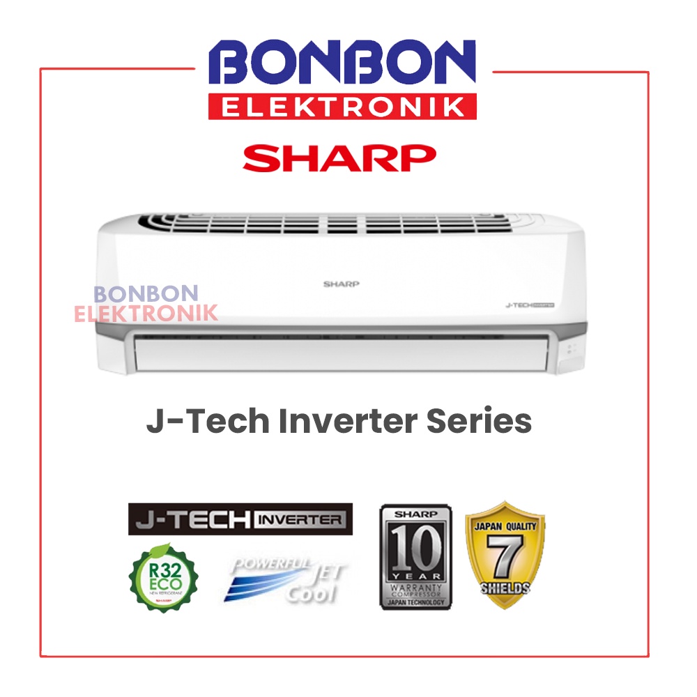 Sharp AC 1PK AH-X10ZY 1 PK New J-Tech Inverter Series / AH X10ZY