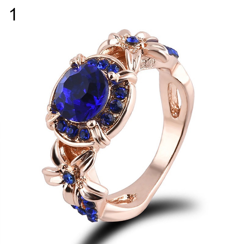 Hu Hu Hu Hu Hu Alat Bantu Pasang Kacamata♡ Cincin Wanita Hias Sapphire Rubyberlian Imitasi Gaya Retro Untuk Pernikahanpertunangan