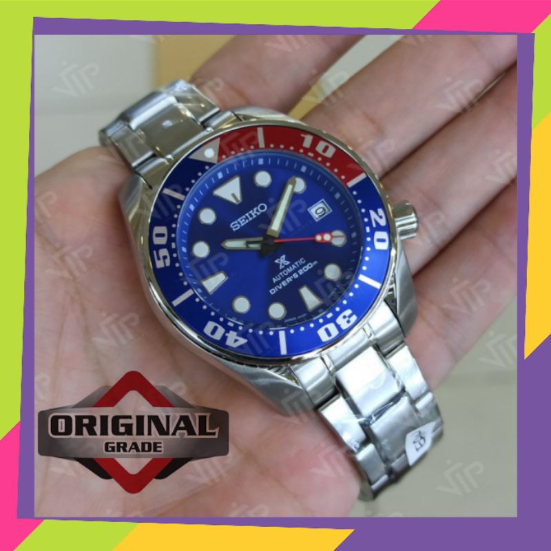 JAM TANGAN SEIKO PRIA COWOK SUMO PROSPEX SBDC057 PEPSI SUPER GRADE