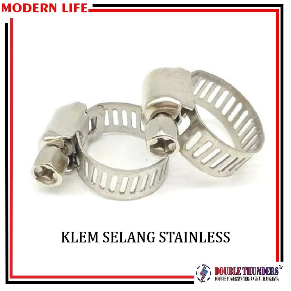 Klem Selang Hose Clamp Stainless Berkualitas ( 1 , 1 1/4 , 1 1/2 )