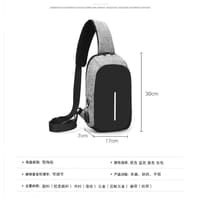 Tas Selempang Pria / Slempang / Sling Bag USB Port Charger (YTR04)