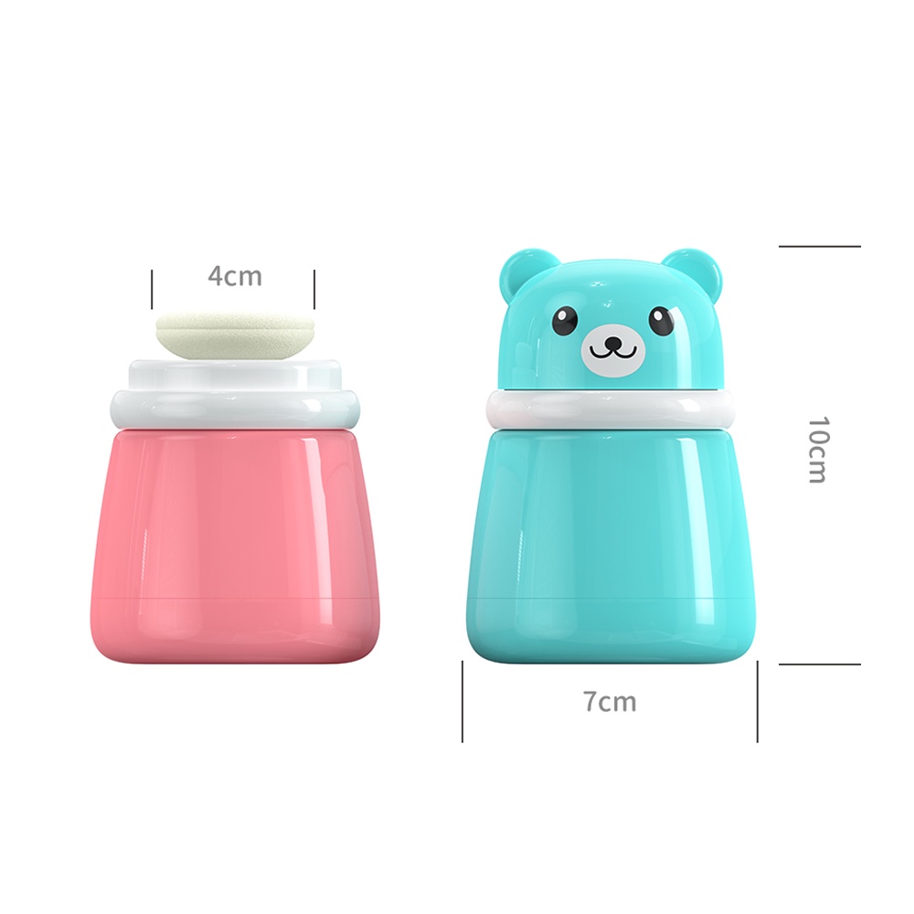 [1KG 11PCS] Babyland Botol Bedak Tabur Anak Beruang Travel Lucu