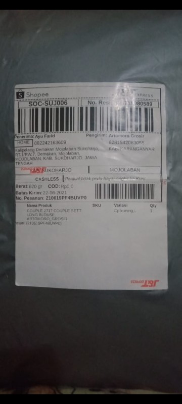 Couple 2717 Couple Sett Long Blouse Artomoro_grosir