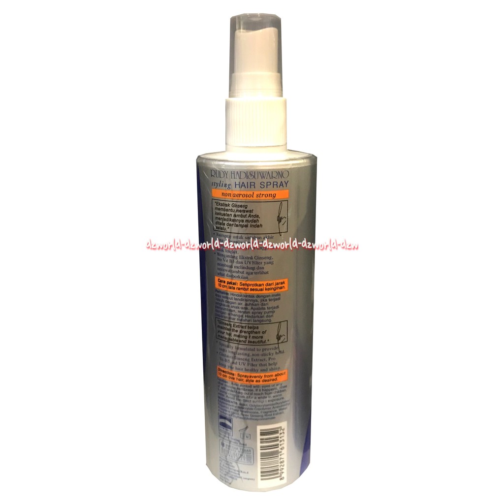 Rudy Hadisuwarno Styling Hair Spray Super Strong Gingseng Rambut 200ml