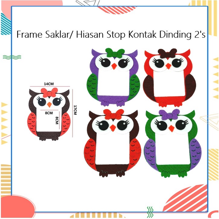 Frame Saklar/Hiasan Stop Kontak Dinding 2's (5-8)