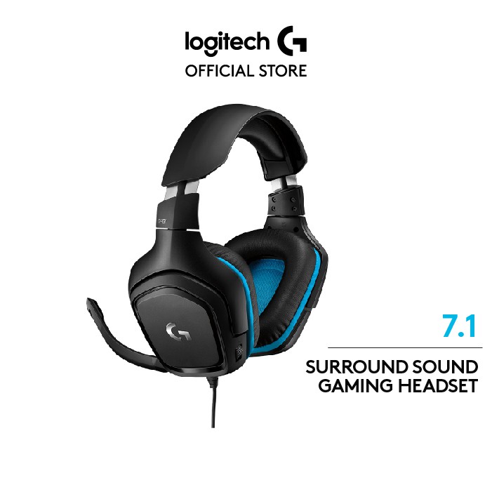 Logitech G431 7.1 Surround Sound Gaming Headset | Shopee