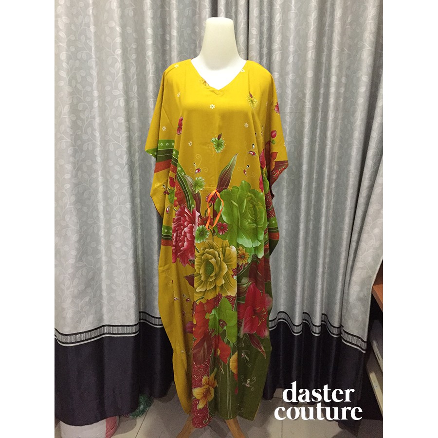 DASTER KENCANA UNGU Kalong Serut Bunga / Daster Serut / Daster Lowo Adem / Daster Kalong Kekinian