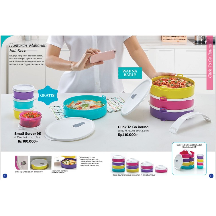 Tupperware Click To Go Round free Small Server