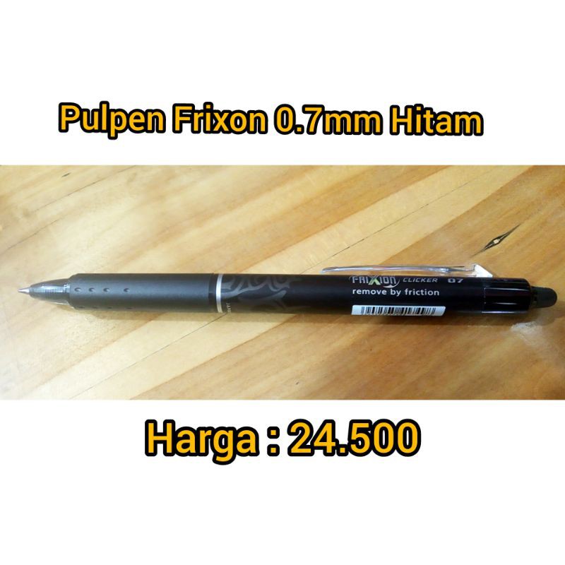 

Pulpen Frixion 0.7mm Hitam