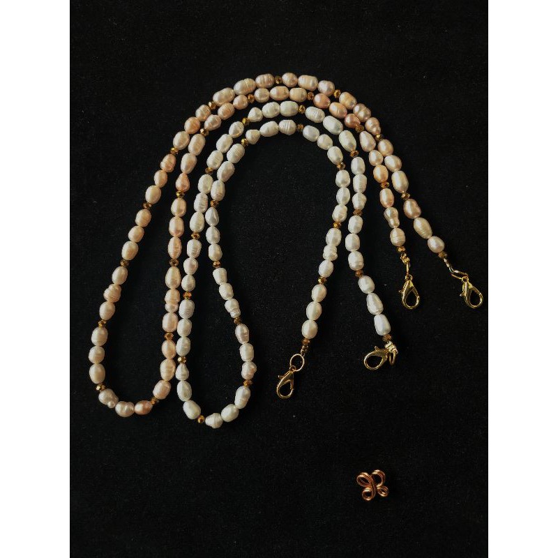 Kalung masker mutiara air tawar