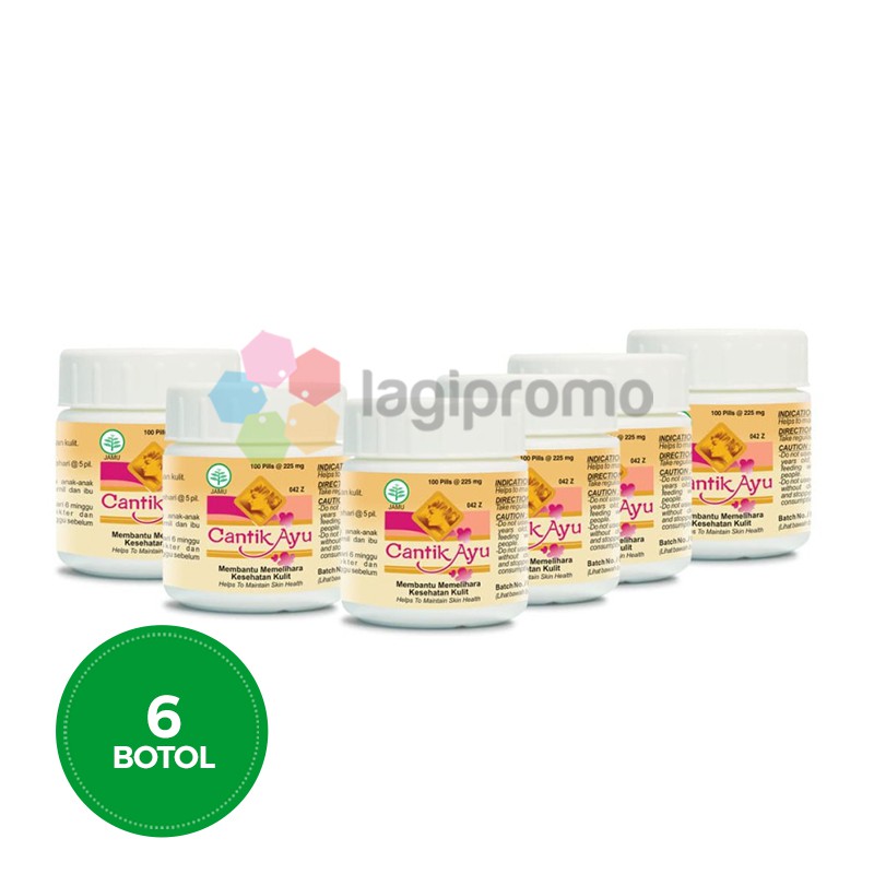 

Borobudur Herbal Cantik Ayu 100 Pil Kesehatan Kulit Anti Jerawat 6 botol