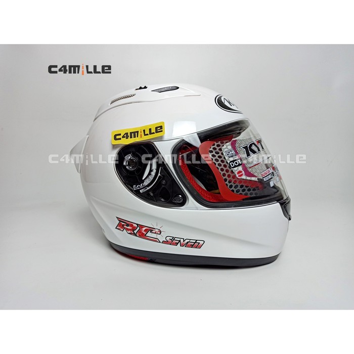OFC Helm Full Face KYT RC 7 RC7 White putih - M