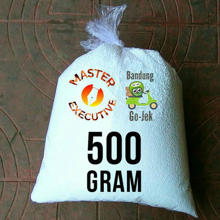 Butir Butiran Styrofoam Putih 500 Gram Khusus Kurir Go-Jek Bandung 0.5 Kilogram