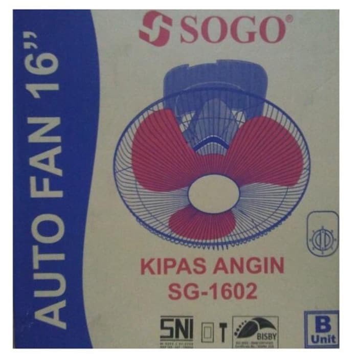 Kipas Angin Plafon / Orbit Fan Sogo / Auto Fan Sogo 16 Inch SG-1602