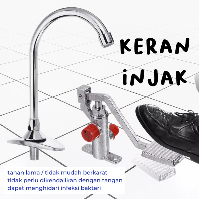 Keran injak / Cuci tangan injak / Wastafel injak / Foot pedal Faucet