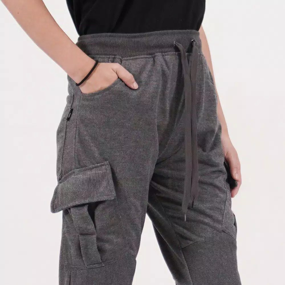 Celana Jogger Shelina Variasi Pocket dan Kerut - JC COllection