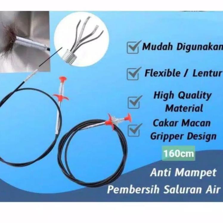Jaman Now.. kawat penjepit saluran mampet pembersih wastafel kawat pembersih saluran air mampet panj