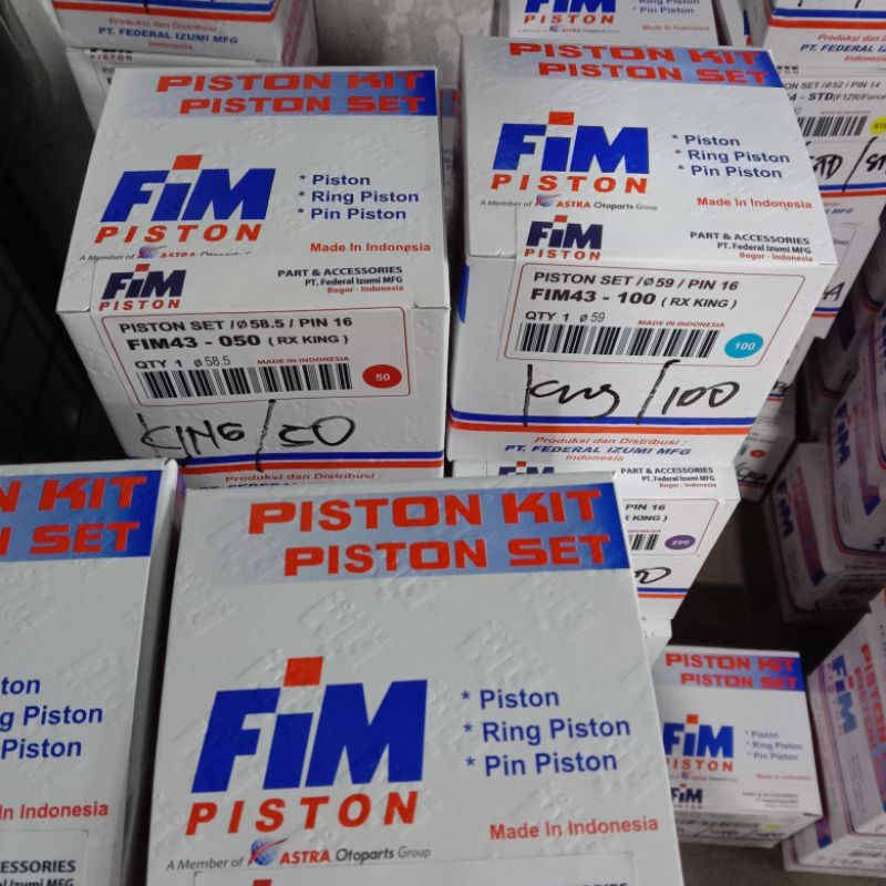 piston fim rx king rxking os std . 25 . 50. 75. 100. 150. 200. 250. 300. 350-1