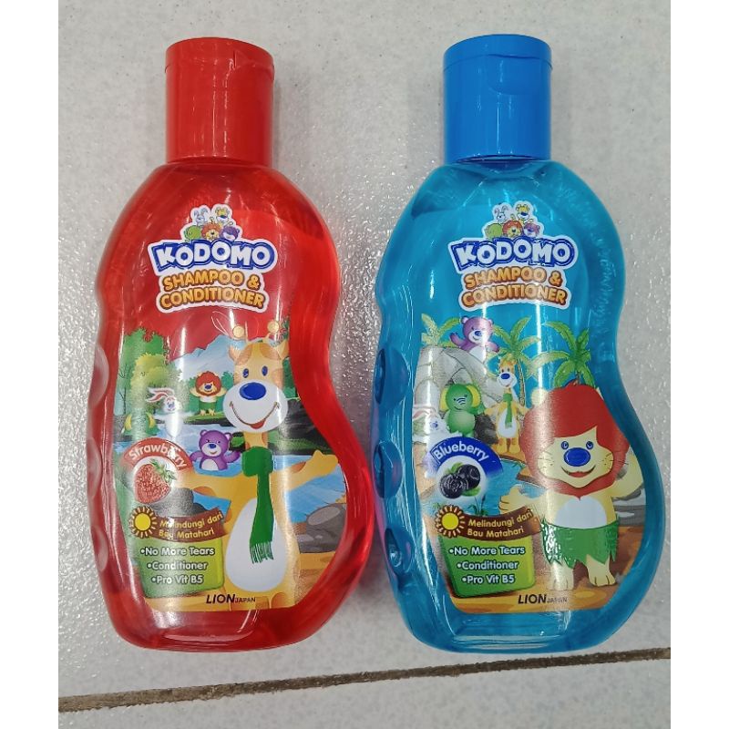 kodomo body wash dan shampoo 200ml