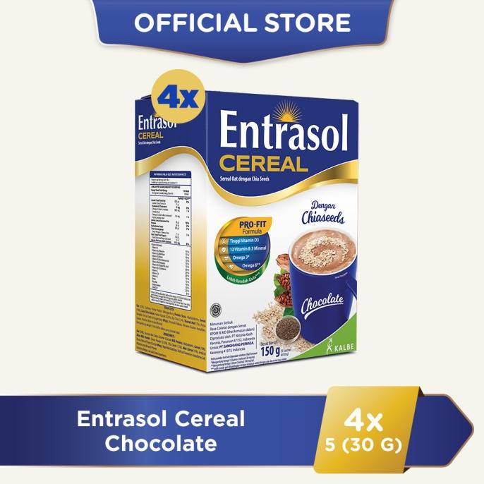 

4 Pack Entrasol Cereal Chocolate(5 Sachet @30Gr)