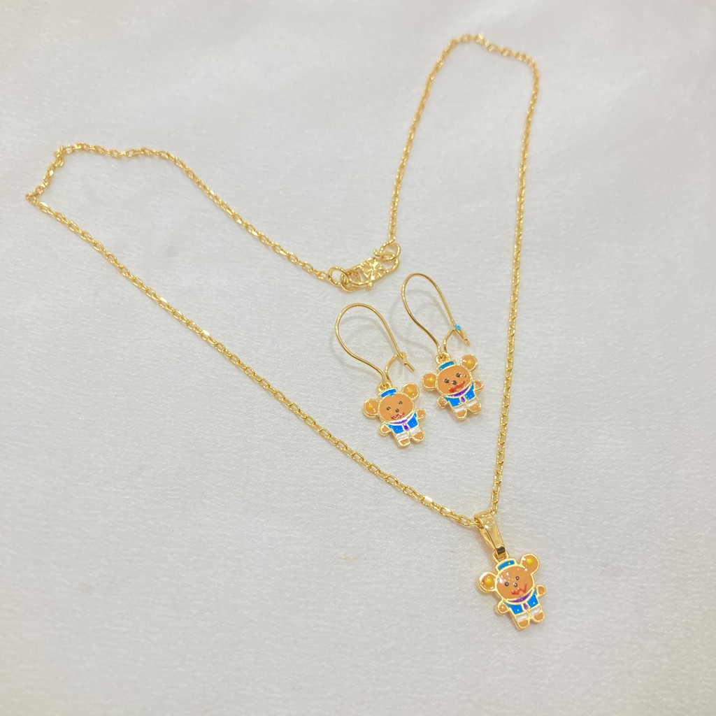 Set Kalung Anak Bebek Cat Lapis Emas Aksesoris SPA-12