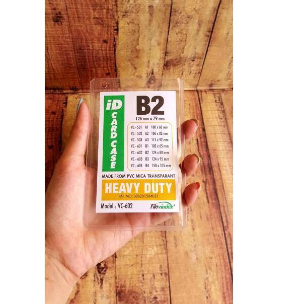 

TERBARU 2.2 20Pcs (1 Pak) Card Case B2 / Glue Card / Name Tag Tebal / Plastik Tempat ID Card new