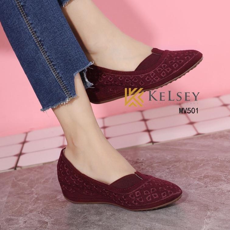 [  Kaos Kaki ] NICOLE SEPATU HELLS WANITA KELSEY MV501 1N8