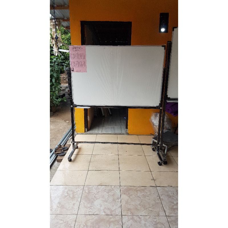 

papan tulis whiteboard 90x120 cm satu sisi non magnetik