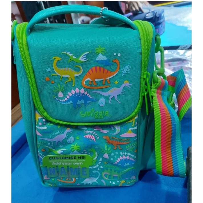 smiggle lunchbag dino strap sale