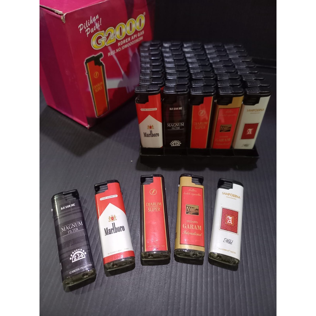 KOREK API BARA 931 G2000 ISI ULANG KOREK API MOTIF ROKOK