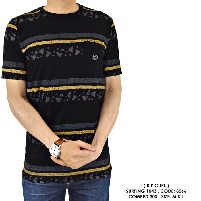 BAJU KAOS COWOK PRIA POLOS SURFING DISTRO RIPCURL RIP CURL 137 - seperti di foto- M
