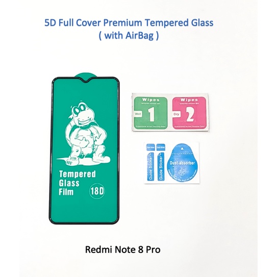 Xiaomi Redmi NOTE 8 PRO 3D 4D 5D Full Cover Premium Tempered Glass