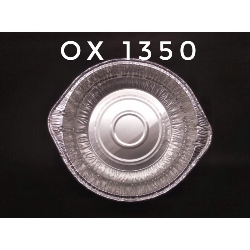 OX 1350 Aluminium Foil Cup Alumunium Tray Round Bowl Plate Ox1350