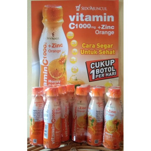 

Sidomuncul Vitamin C1000mg +Zinc Orange 1 Box