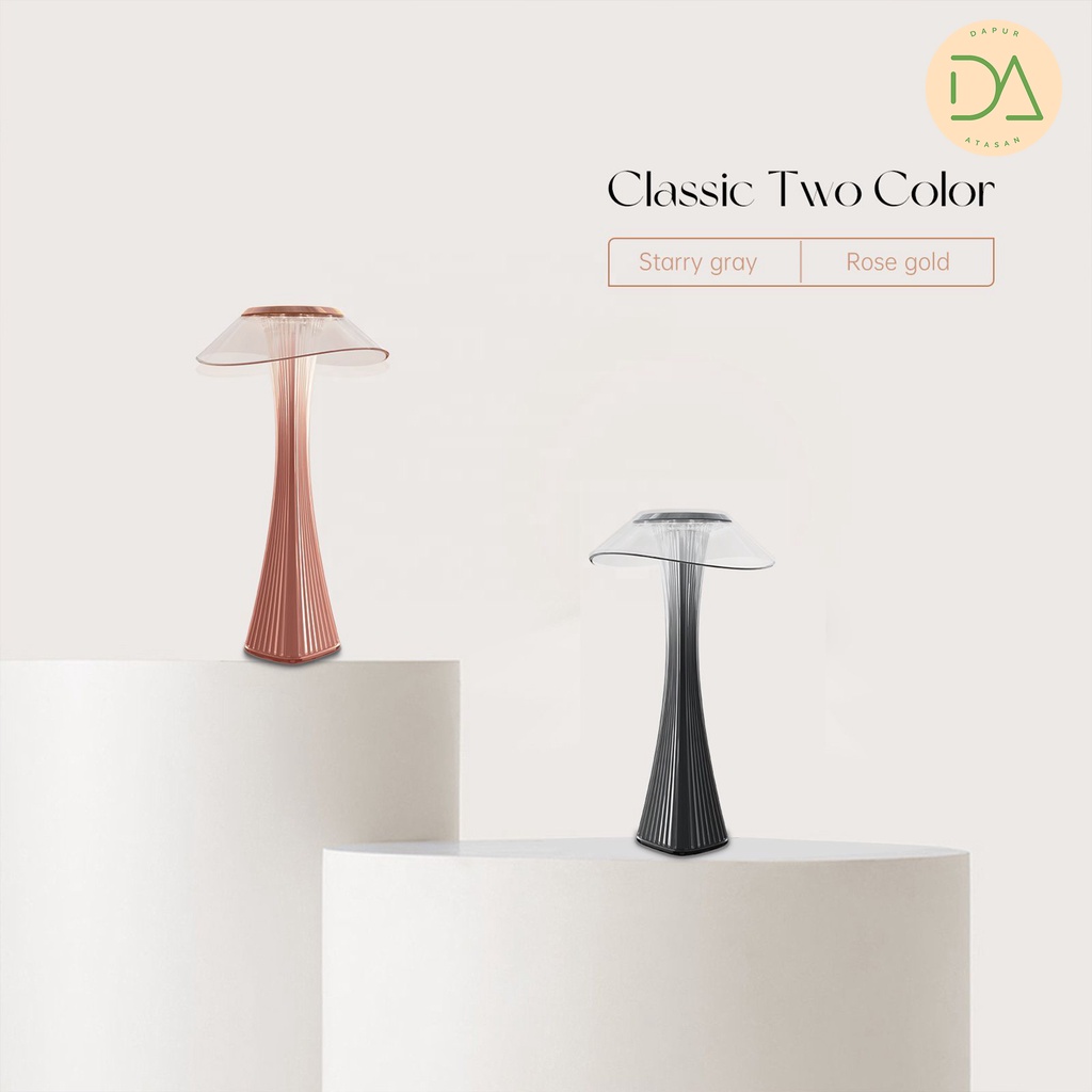 LED Modern Desk Lamp Lampu Meja Estetik Kekinian Touch Lamp