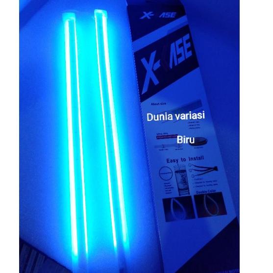 Jangan Ketinggalan order..  Lampu Alis Running Dua Warna 30cm X-case BONUS DEMON DEVIL SEPASANG biru