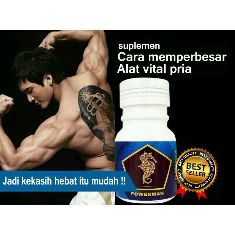 POWER MAN - OBAT KUAT PRIA , Besar dan Panjang PERMANENT -
