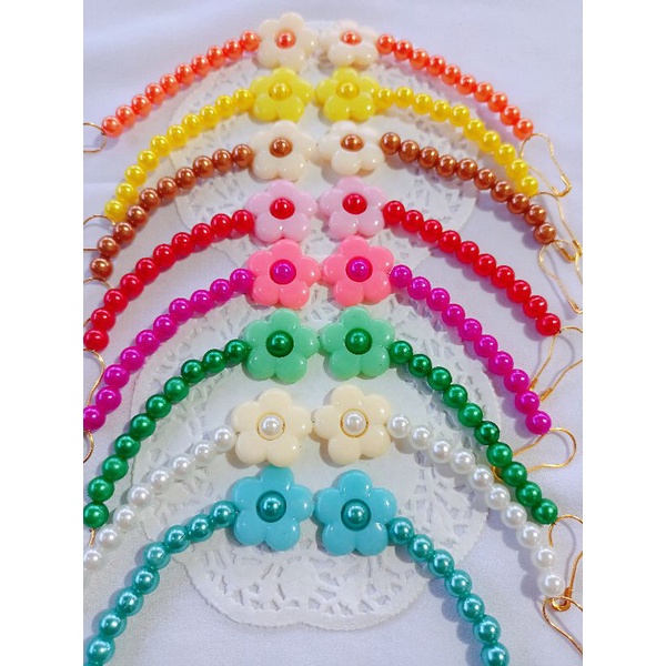 konektor/pengait masker/masker/strapmask/ strap masker /strap mutiara /konektor mutiara/strap