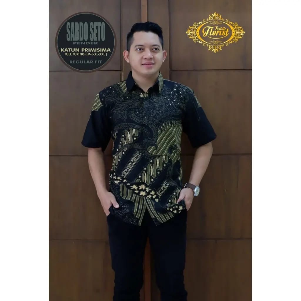 BATIK PRIA TERBARU S M L XL XXL BAJU kemeja batik pria lengan PENDEK PREMIUM